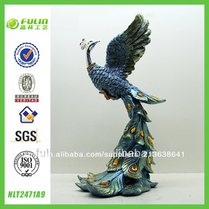 la decoración del hogar resina ornamento de pavo <span class=keywords><strong>real</strong></span> - Product Image 1