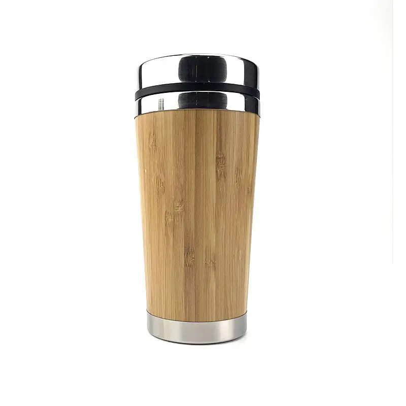 Gelas Bambu 450ML/15Oz, Tumbler Kopi Perjalanan, Mug Kopi Grosir Mug Kayu Bambu Perjalanan Mug Kopi Terisolasi
