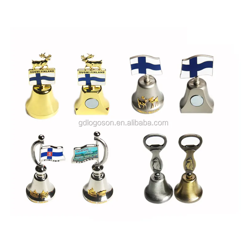 Small Metal Bell Factory Brass Bell Custom Logos Decorative Antique Souvenir Dinner Bells