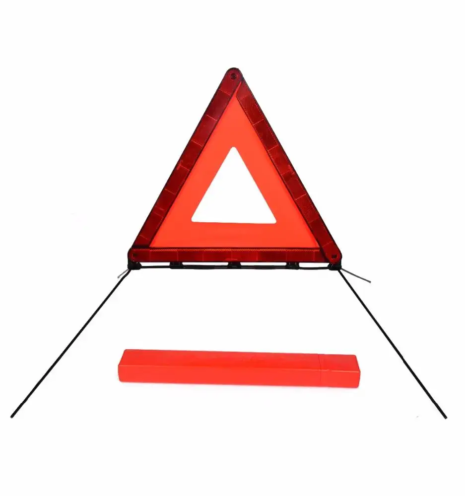 E-mark car emergency kit reflective flashing light warning triangle