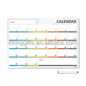 Лидер продаж, многоразовый Магнитный ластик, календарь, Ежемесячный план, магнит на холодильник, магнитный календарь на холодильник, набор