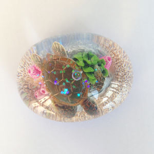 Calidad Premium resina personalizada cuento de hadas Sealife tortugas globo de nieve de plástico para regalo recuerdo - Product Image 4