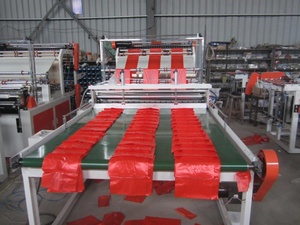 Động cơ servo sáu dòng nhựa mua sắm túi làm máy cắt - Product Image 3