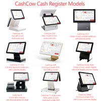 Cashcow - Punto de Venta con Pantalla Dual de 12 Pulgadas y Software Gratuito para Android