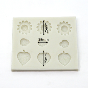 Moule en silicone pour pâtisserie à 7 points, motifs de tournesol, feuilles, <span class=keywords><strong>coccinelle</strong></span>, chocolat, pour faire soi-même, pour le gâteau - Product Image 6