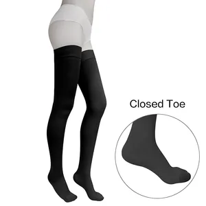 Cilt eti sıkıştırma çorap 20-30mmHg yüksek elastik sıkıştırma çorap tıbbi varisli kadınlar için