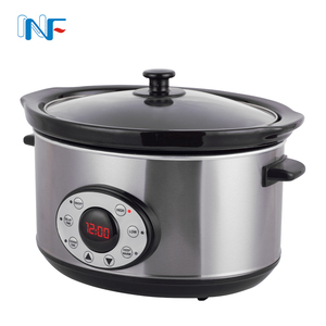 Cuisinière lente électrique ovale programmable à compte à rebours numérique en acier inoxydable de la série Select de 6,5 l avec <span class=keywords><strong>couvercle</strong></span> standard - Product Image 3