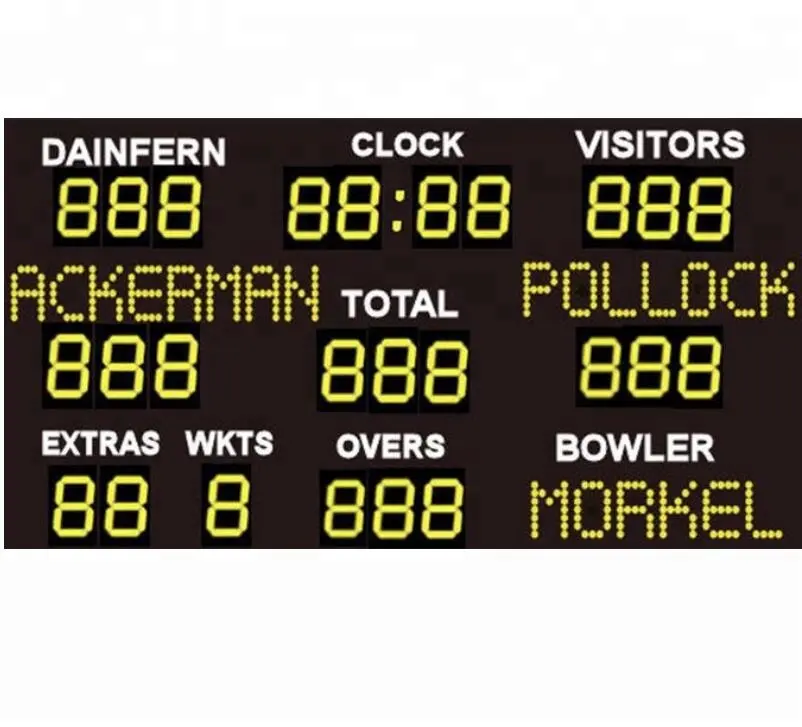 LED elettronico Cricket scoreboard per outdoor sports stadium