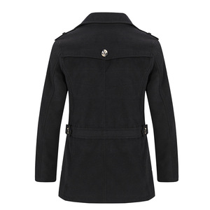 Nuovo Design Plus Size caldo invernale con risvolto monopetto da uomo Casual <span class=keywords><strong>Trench</strong></span>