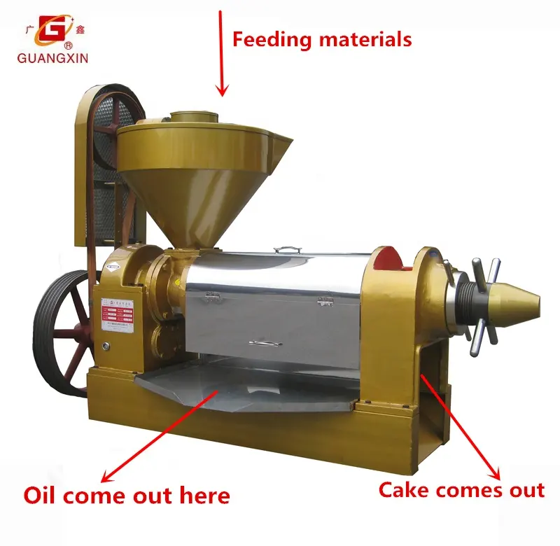 Guangxin olie druk machine Veel gebruikt voor sojaolie extruder