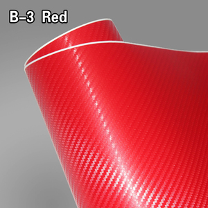 1,52x30m del cuerpo del coche de PVC de 3D de fibra de carbono de abrigo negro vinilo de la película de rols etiqueta engomada - Product Image 2