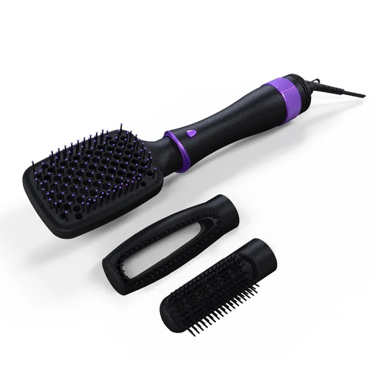 Secador de cabelo profissional iônico 1000w, escova de ar quente para alisar cabelo