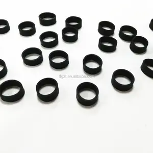 Memiliki Stok Pita Karet Lingkaran Putih Kecil Diameter 13.4 Mm Elastis Karet Silikon