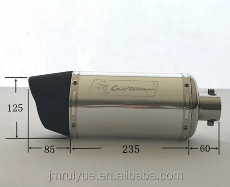 PAZZO VECCHIO silenziatore di scarico moto per 125-350cc sistema di scarico