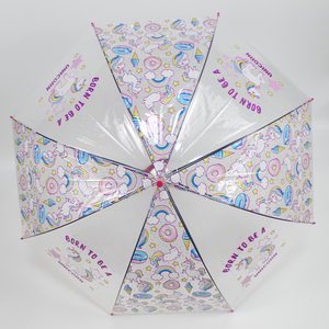 Mignon <span class=keywords><strong>licorne</strong></span> Imprimer Enfants clair <span class=keywords><strong>Transparent</strong></span> Enfants <span class=keywords><strong>Parapluie</strong></span> - Product Image 5