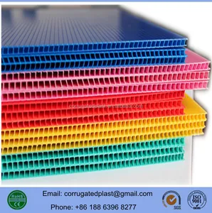 3mm Thick Corrugated PP Plastic Cardboard Sheets