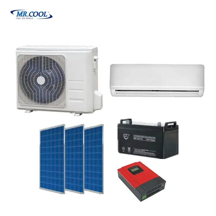 9000btu-36000btu Solar Air Conditioning DC 48V Off Grid 100% Solar Powered Air Conditioner