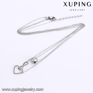 43470 Xuping rhodium pendentif superbe avec le symbole de <span class=keywords><strong>l</strong></span>'infini et un cœur entremê<span class=keywords><strong>l</strong></span>és féminins - Product Image 3
