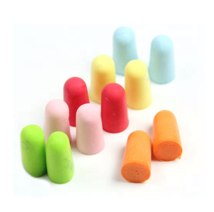 Venta caliente Mejor Precio Desechables Cómodos Tapones para los oídos CE EN352 ANSI Amarillo PU Tapones para los oídos de espuma por paquete de bolsa - Product Image 6