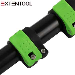 Perche de nettoyage de fenêtres <span class=keywords><strong>avec</strong></span> <span class=keywords><strong>pince</strong></span> à bascule rotative, poignée télescopique en aluminium verrouillable - Product Image 3