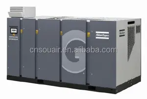 Atlas copco ga 90 +-160 +/ga 110-160 vsd: minyak-disuntikkan rotary kompresor sekrup, 90-160 kw/125-200 hp