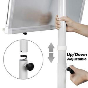 Trường Văn Phòng Nguồn Cung Cấp Kim Loại Từ Tính Di Động Bảng Xóa Khô Với Bảng Trắng Chiều Cao Có Thể Điều Chỉnh Lật Biểu Đồ Giá Vẽ Với Đánh Dấu Khay - Product Image 4