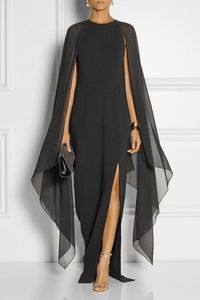 Boho di Stile di Modo Del Manicotto Del Batwing Delle Donne Del Vestito <span class=keywords><strong>Chiffon</strong></span> Più Il Formato di Alta Split Vestito E763 - Product Image 3