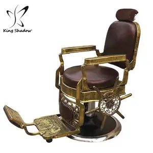 Eski moda kuaför sandalyeleri berber dükkanı mobilyası kuaför koltukları