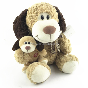 Peluche personalizado granja animal perro <span class=keywords><strong>de</strong></span> dibujos animados <span class=keywords><strong>de</strong></span> peluche <span class=keywords><strong>madre</strong></span> <span class=keywords><strong>e</strong></span> hijo perro - Product Image 1