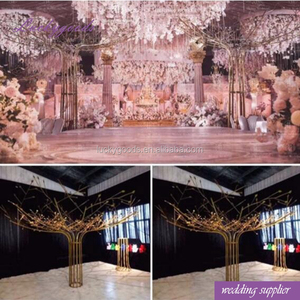 ขนาดใหญ่งานแต่งงานหมั้นตกแต่งทองเวทีโลหะต้นไม้ในการขาย - Product Image 2