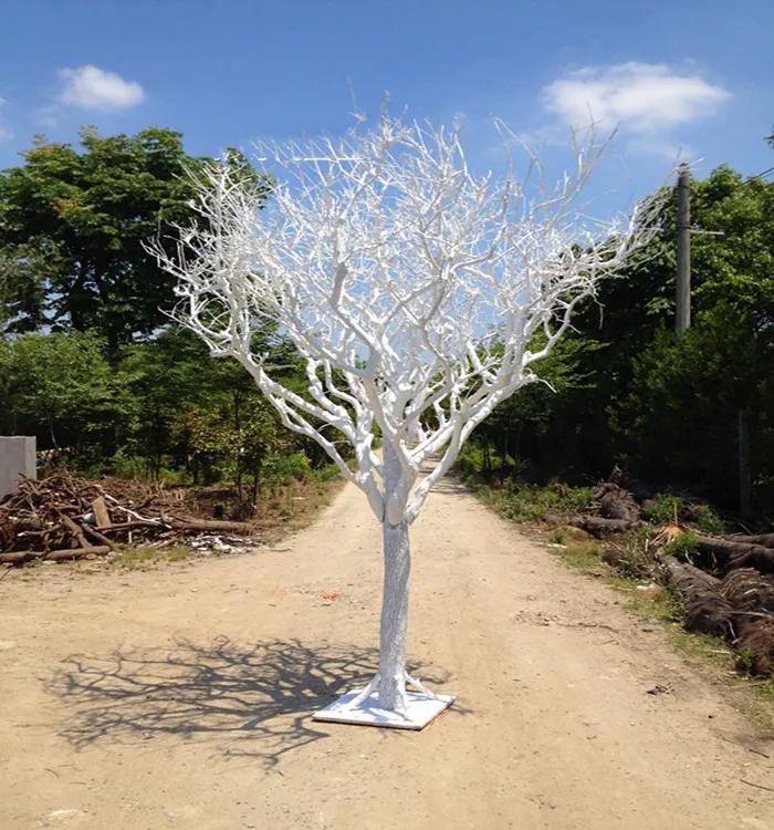 Aritificial 화이트 트리 트렁크 잎이없는 최신 스타일 마른 나무 홈 결혼식 장식