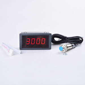 4 <strong>Digital</strong> Red Green Blue LED Industrial Tachometer RPM <strong>Speed</strong> Panel Meter With Proximity Switch <strong>Sensor</strong> 12V Measure Range 10-9999 - Product Image 5