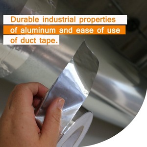 Ruban <span class=keywords><strong>de</strong></span> feuille d'aluminium renforcé pour l'isolation des conduits HVAC Adhésif thermofusible activé par l'eau résistant à la chaleur pour masquer l'adhérence - Product Image 6