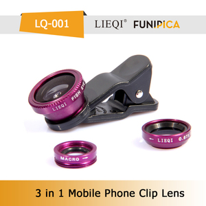 LQ-001 3 en 1 lente gran angular 180 ojo de pez macro de <span class=keywords><strong>la</strong></span> lente de contacto lente de <span class=keywords><strong>la</strong></span> cámara cubierta para el teléfono - Product Image 3