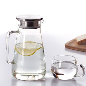 <span class=keywords><strong>Pichet</strong></span> <span class=keywords><strong>en</strong></span> <span class=keywords><strong>verre</strong></span> de 2.0 litres <span class=keywords><strong>avec</strong></span> couvercle, carafe à eau <span class=keywords><strong>en</strong></span> <span class=keywords><strong>verre</strong></span> résistant à la chaleur facile à nettoyer <span class=keywords><strong>avec</strong></span> poignée pour boissons chaudes/froides - Product Image 4