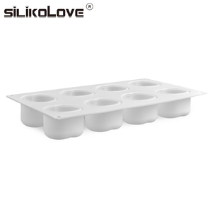SILIKOLOVE Factory 8 Cavidad <span class=keywords><strong>Forma</strong></span> <span class=keywords><strong>de</strong></span> <span class=keywords><strong>manzana</strong></span> Cake Maker LFGB Platino Antiadherente BPA Libre <span class=keywords><strong>Silicona</strong></span> Moussse Cake Moldes - Product Image 4