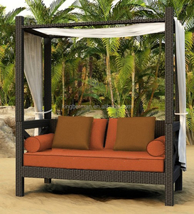 Lit de article de luxe en aluminium, mobilier de Patio, lit d'extérieur, de jour, avec auvent - Product Image 2