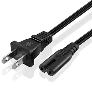 Tipe Amerika NEMA 1-15P Kabel Listrik Standar Amerika Serikat Kabel Daya AC Kami 2Pin IEC C7 AC Power Kabel Ekstensi