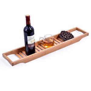 2026 Bamboo Large Long Slatted Bathtub <strong>Tray</strong>, Bamboo Bathtub Rack <strong>Bath</strong> <strong>Tray</strong> Caddy Shelf Shower Tub Book <strong>Tray</strong> Holder - Product Image 5
