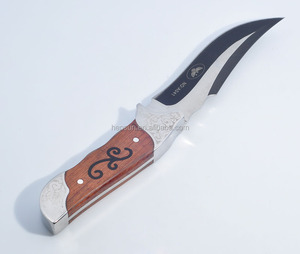 Exquisito Cuchillo de Caza Práctico de Acero Inoxidable, Cuchillo de Hoja Fija Tipo Sable Recto - Product Image 5
