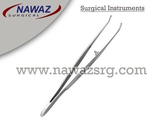Pince à iris manuelle personnalisée de qualité supérieure, certifiée CE, 4 pouces, 1x2 dents, semi-courbée, en acier inoxydable, instruments ophtalmiques - Product Image 2