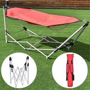 <span class=keywords><strong>Hamac</strong></span> pliable portable de camping d'une capacité de 265lb avec sac de transport <span class=keywords><strong>pour</strong></span> <span class=keywords><strong>jardin</strong></span>, plage, piscine, extérieur - Product Image 2