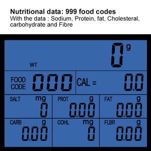 Đo lường dinh dưỡng 999 loại thực phẩm mã dữ liệu sử dụng lành mạnh thực tế quy mô kỹ thuật số nhà bếp dinh dưỡng quy mô - Product Image 5