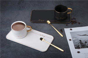 <span class=keywords><strong>Set</strong></span> di tazze da pranzo in <span class=keywords><strong>porcellana</strong></span> per la <span class=keywords><strong>colazione</strong></span> turca all'ingrosso con bordo in oro di lusso di vendita calda per caffè e tè - Product Image 4