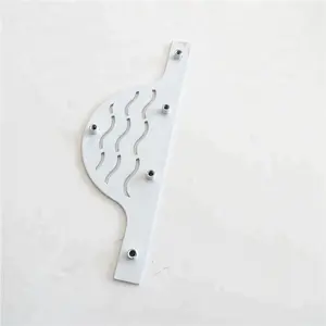 Customized laser cutting home wall metal decoration, White color wall accessories