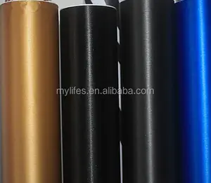 Self adhesive metallischen gebürstet chrom schwarz auto body wrap vinyl folie für universal auto dekoration körper wrap