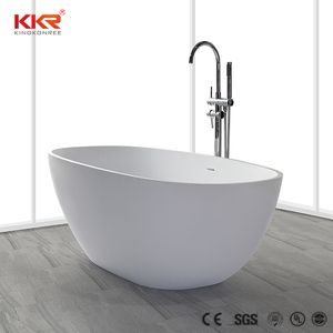 Otel mobilya reçine banyo <span class=keywords><strong>1400mm</strong></span> mat siyah yüzey akrilik ayaklı küvet - Product Image 4