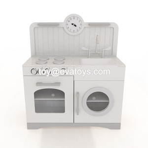 La venta caliente Promotiona finge la cocina de madera de los cabritos del juego para divertida W10C333 - Product Image 1