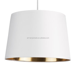 Mới Trắng + Vải Đầy Màu Sắc Lampshades Phong Cách Hiện Đại Trống Bóng Râm Mặt Dây Đèn Chiếu Sáng Bóng Râm - Product Image 1