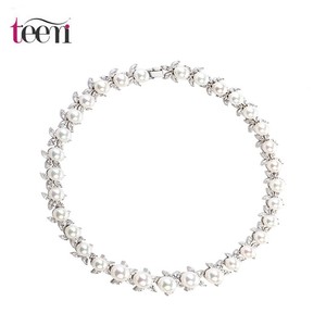 Teemi gros nouvelle conception de haute qualité 2015 femmes élégantes Sea Shell Perle luxe de mariée mariage Bijoux Colliers Cho - Product Image 1